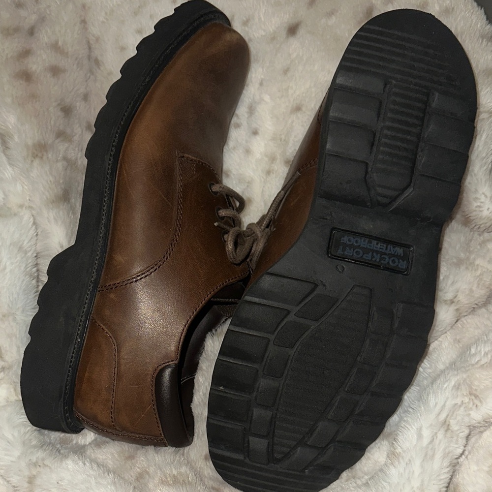 Rockport Men's Brown Leather Oxfords